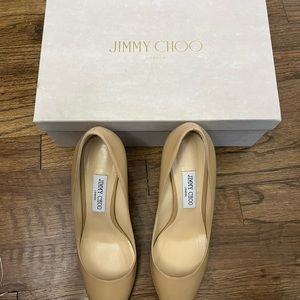 Barley worn Nude Jimmy Choos